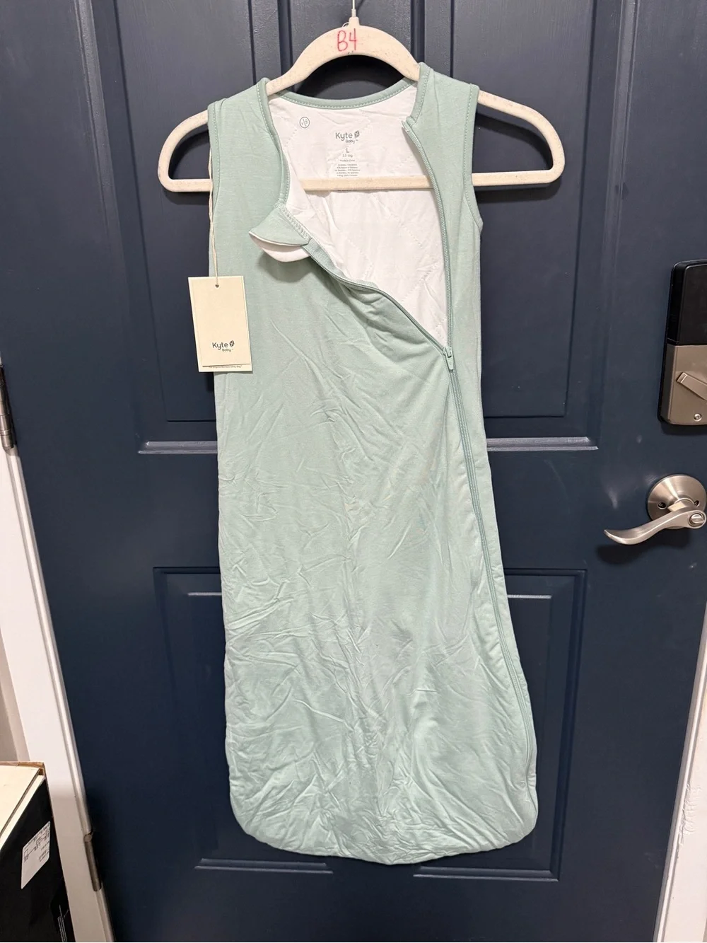 KYTE BABY Sage Green Zip-Front bamboo sleep sack 1.0 Tog